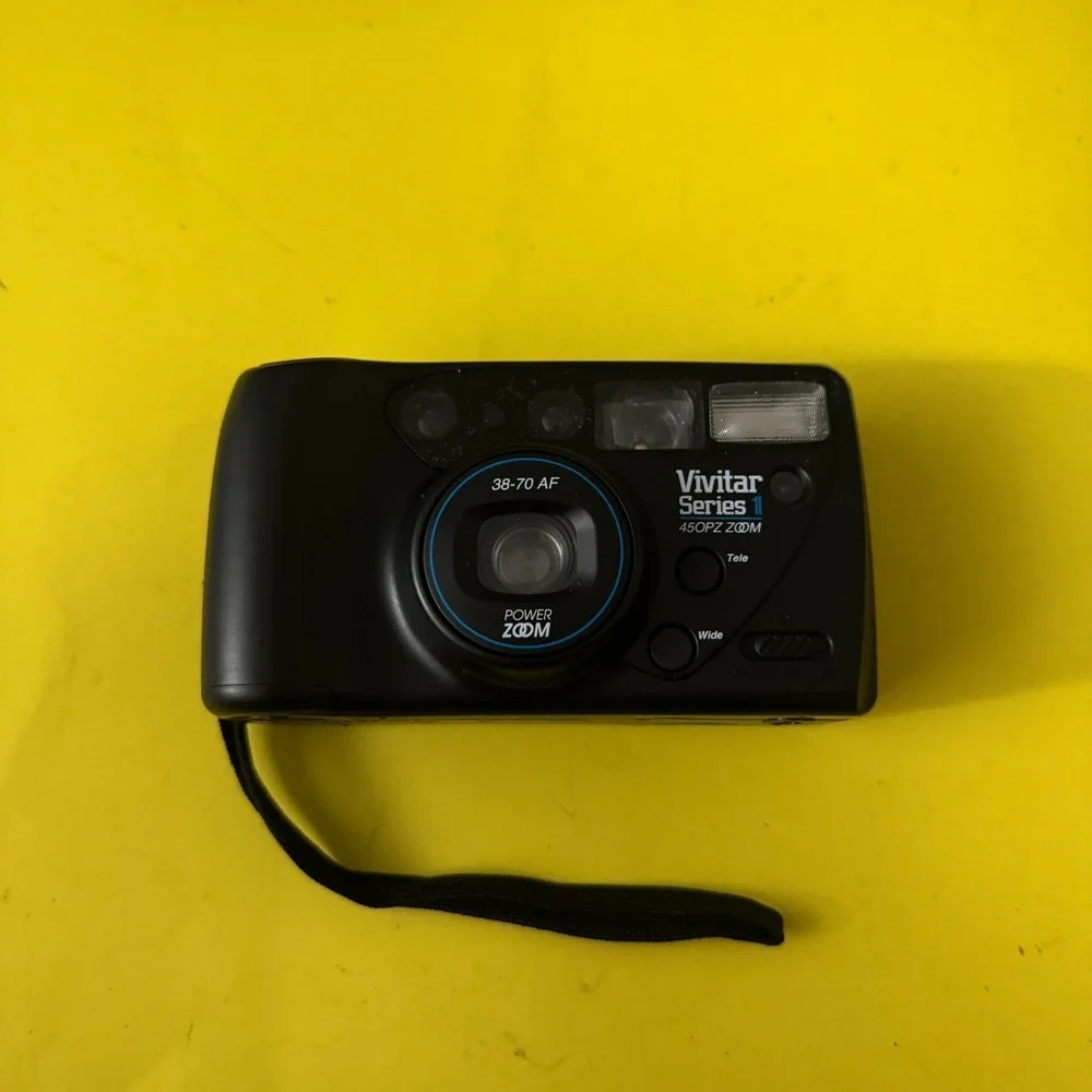 Vivitar Series 1 450PZ Zoom 35mm Film Camera Point Shoot Tested Working